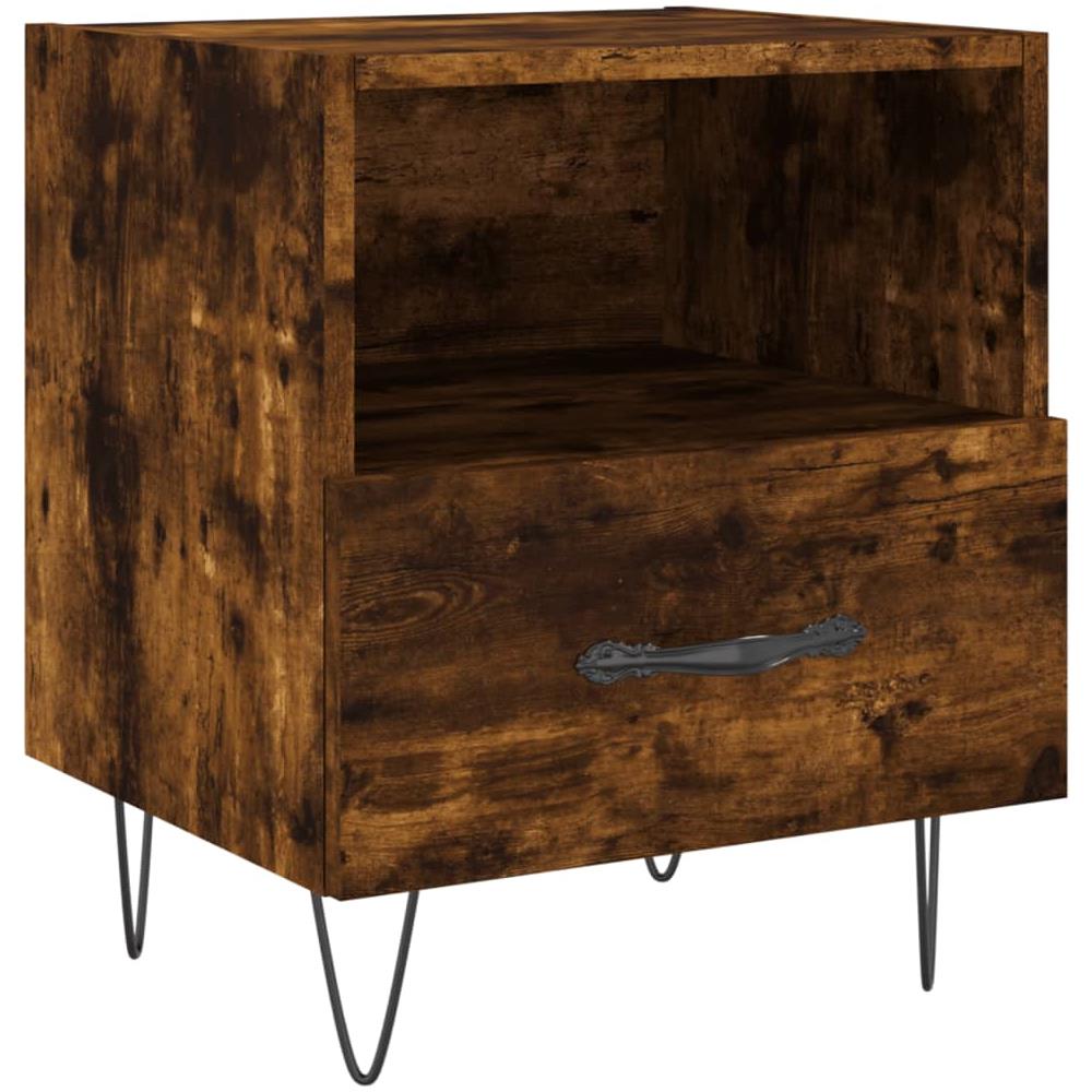 Comodino Rovere Fumo 40x35x47,5 Cm In Legno Multistrato - Foto 2