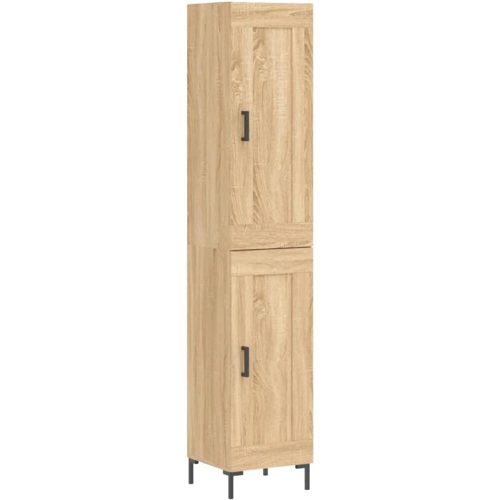 Credenza Rovere Sonoma 34,5x34x180 Cm In Legno Multistrato - Foto 2