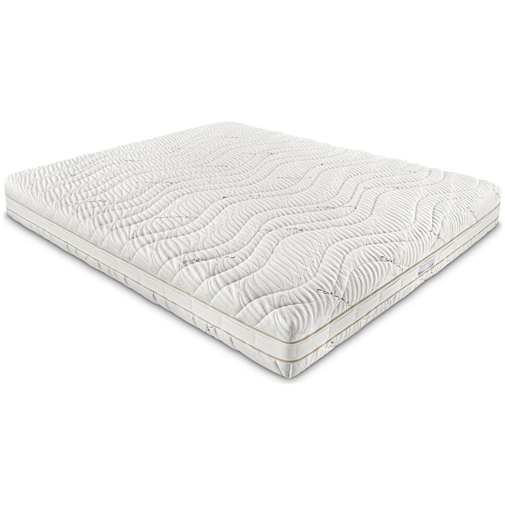 Materasso Singolo, Modello New Form, In Memory Foam E Parucell, Dimensione 120x200x21 Cm, 7 Zone Differenziate, Rivestimento In Filati Di Cashmere E Legno, Certificato Oeko-tex, Prodotto In Italia - Foto 1