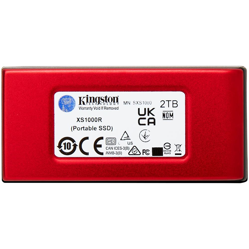 2TB SSD esterno XS1000 USB 3.2 Gen 2, Rosso - Foto 2
