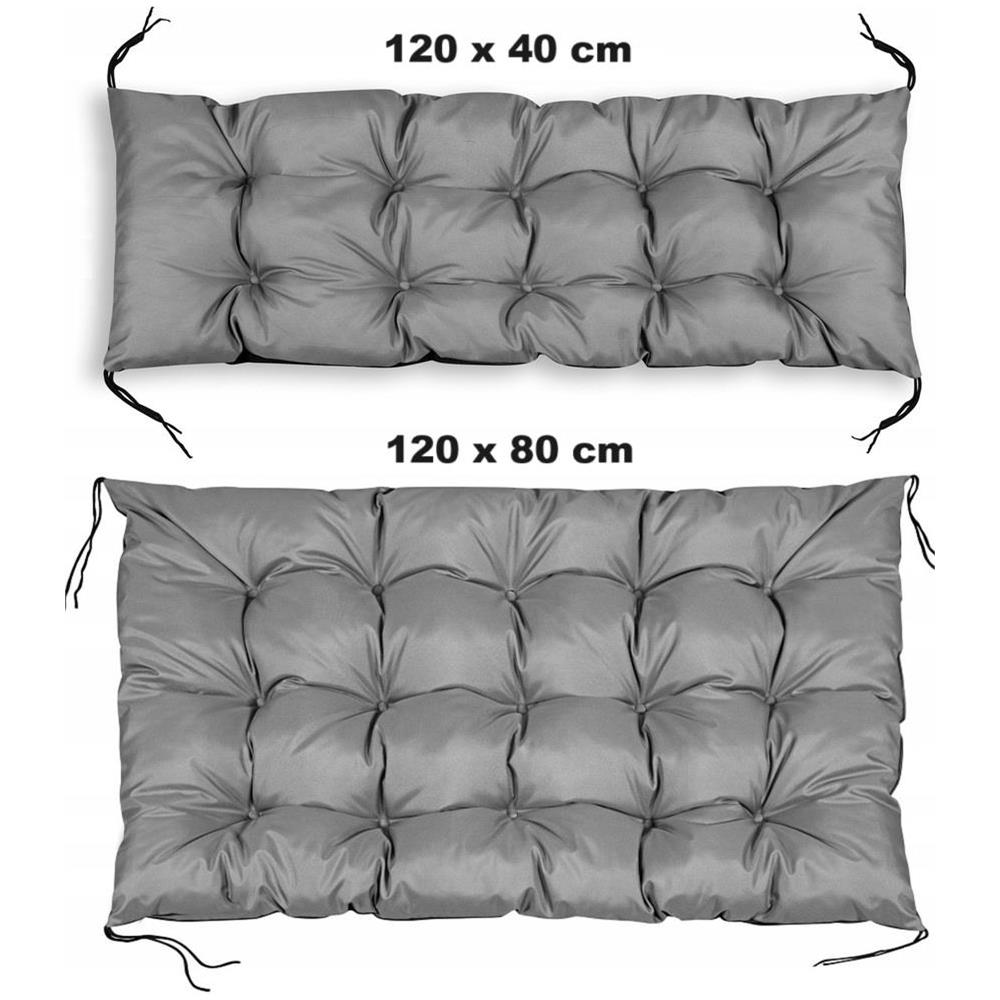 Cuscini da giardino AIO FACTORY 120x80 cm Set cuccia per cani impermeabile grigio - Foto 5