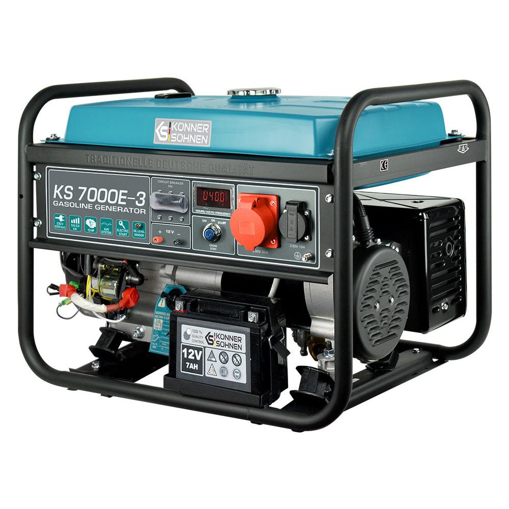 Generatore a benzina """" KS 7000E-3 Tensione, V 400 Potenza massima, kW 5.5 - Foto 1
