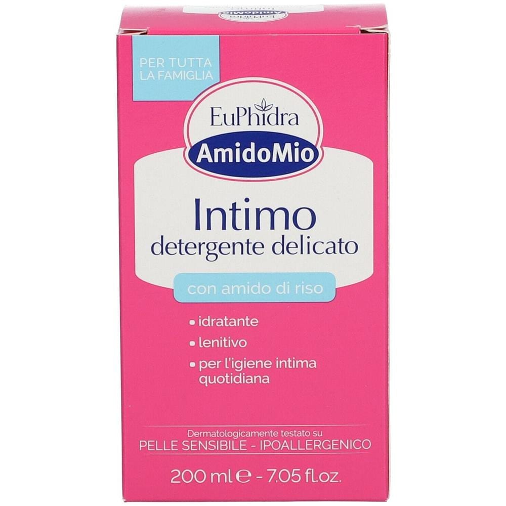 Euphidra Amidomio Intimo Detergente Delicato Amido di Riso Nutriente e Lenitivo 200 ml - Foto 1