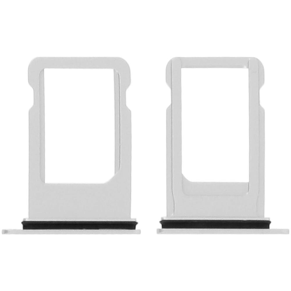 Slot Scheda Nano Sd Iphone 8 Adattatore Ricambio - Argento - Foto 1