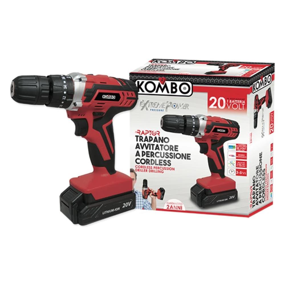 Kombo Trapano Avvitatore A Batteria Litio 20v Con Percussione Ko837 - Foto 2