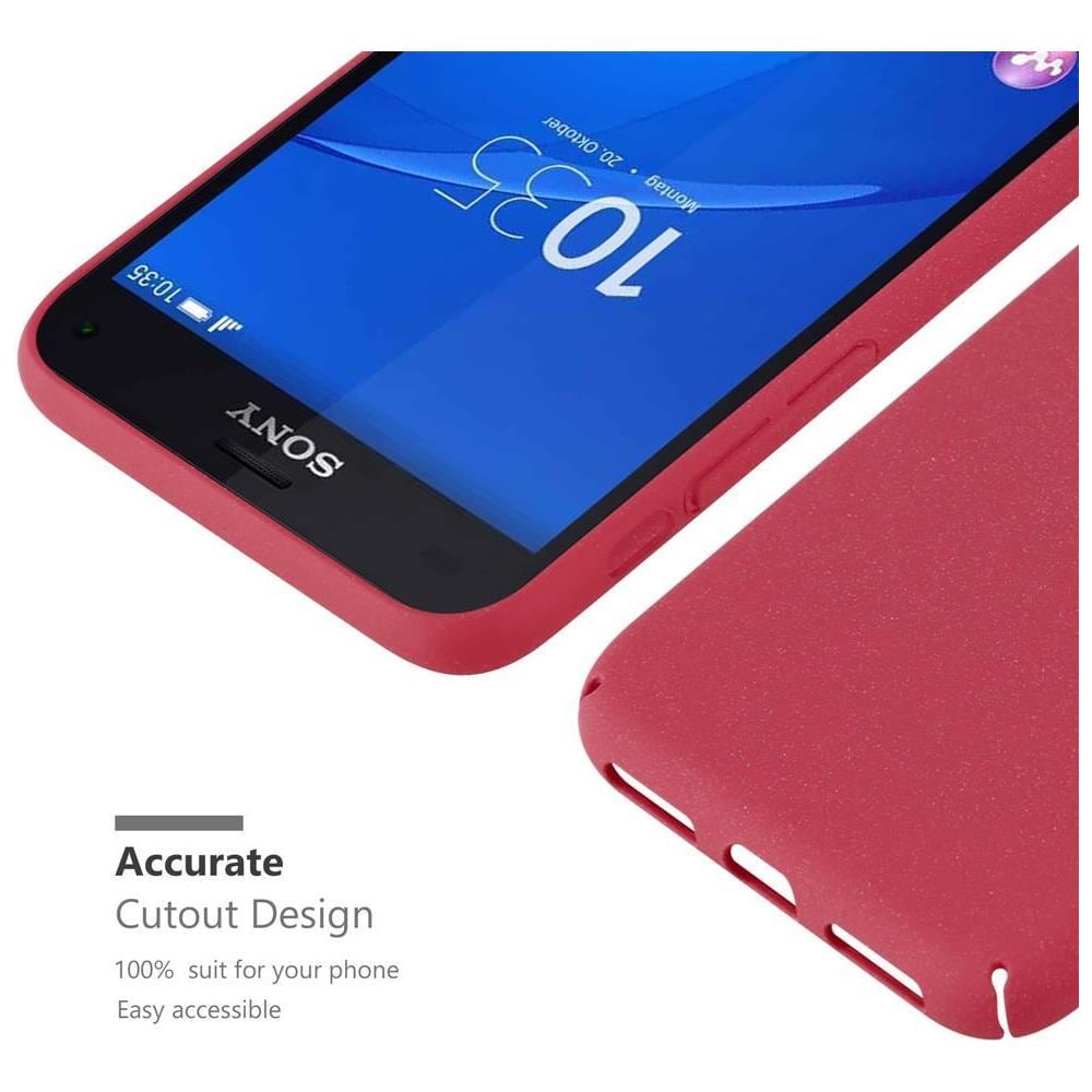 Custodia Compatibile Con Sony Xperia Z3 Compact In Frosty Rosso - Hard Case Coperchio Protettivo In Frosted Look Contro I Graffi E Gli Urti - Foto 7