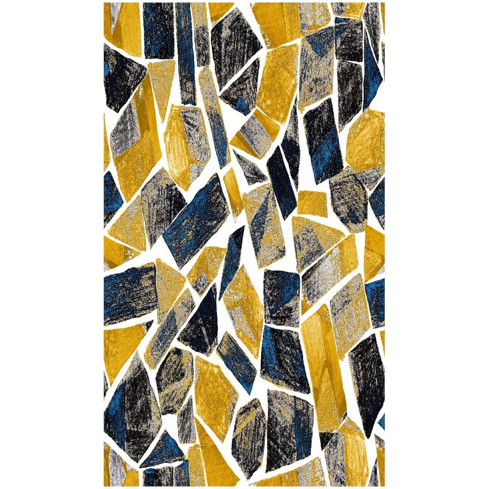 Tappeto Stampato Collage 1 - Geometrico - Arredo - Antiscivolo - Da Soggiorno, Salotto, Camera - Multicolore In Poliestere, Cotone, 60 X 100 Cm - Foto 1