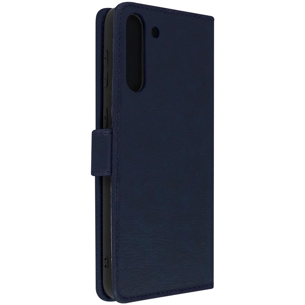 Custodia Samsung Galaxy S21 Portadocumenti Funzione Supporto Blu - Foto 2