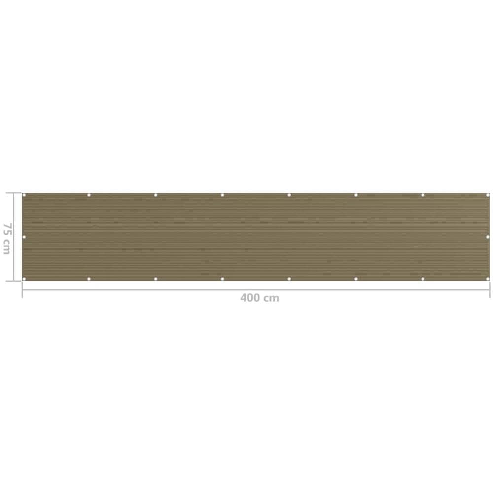 Paravento Da Balcone Grigio Talpa 75x400 Cm In Hdpe - Foto 5