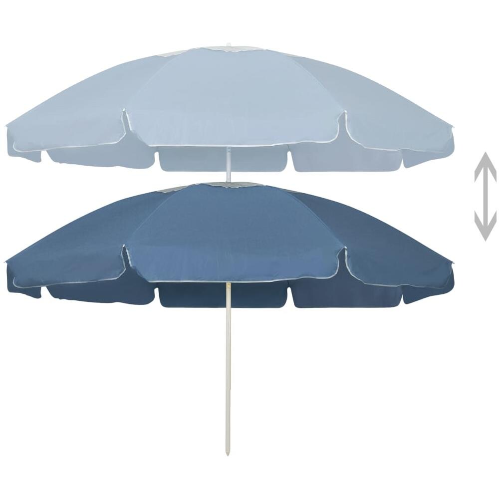Ombrellone Da Spiaggia Blu 240 Cm - Foto 2