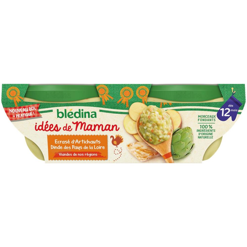 Plat Bébé Dès 12 Mois Pommes De Terre Artichauts & Dinde - Foto 1