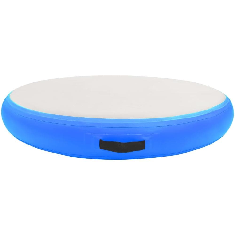 Tappetino Ginnastica Gonfiabile con Pompa 100x100x10cm PVC Blu - Foto 2