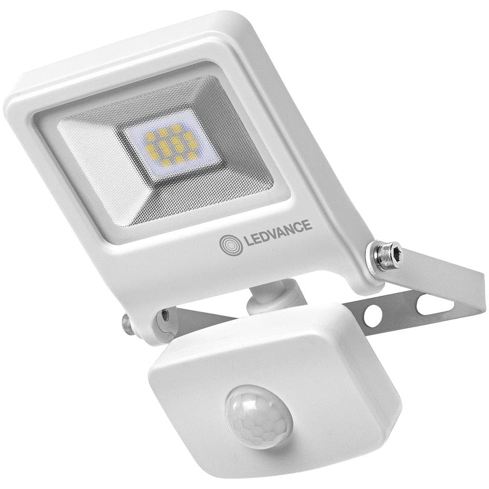 Ledvance Floodlight Led, Lampada Da Esterno, Endura® Flood Sensor Bianco Caldo / 10 W, 220…240 V, Ampiezza Fascio Luminoso: 120°, Bianco Caldo, 3000 K, Materiale: Alluminio, Ip44 - Foto 2
