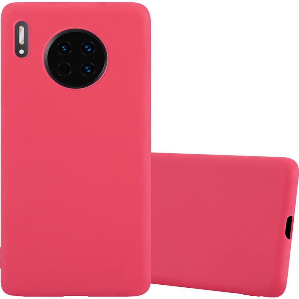 Custodia Compatibile Con Huawei Mate 30 In Candy Rosso - Coperchio Protettivo In Silicone Tpu Flessibile - Foto 1