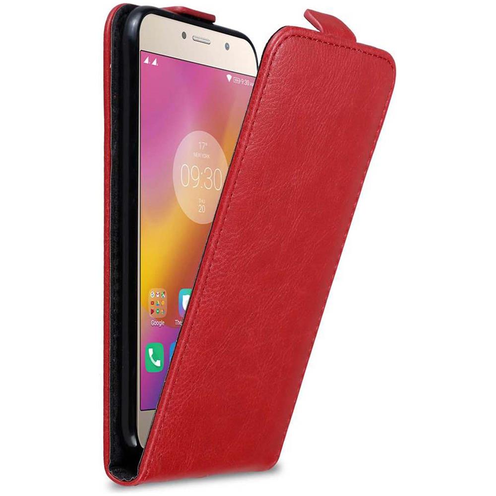 Custodia Compatibile Con Lenovo P2 In Rosso Mela - Coperchio Protettivo In Design Flip Con Chiusura Magnetica - Foto 1