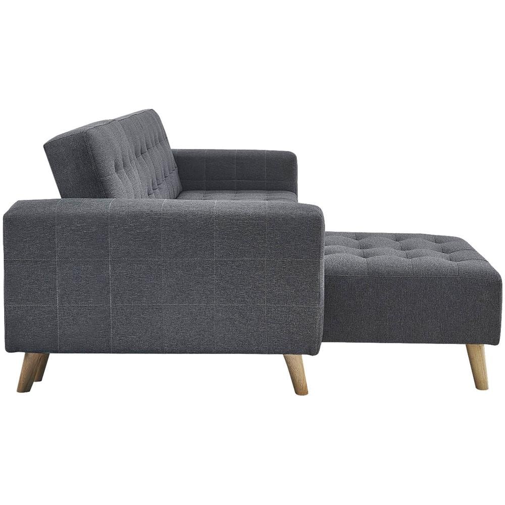 Sherbrooke Divano Scandinavo Penisola Sinistra 5 Posti Grigio - Foto 2