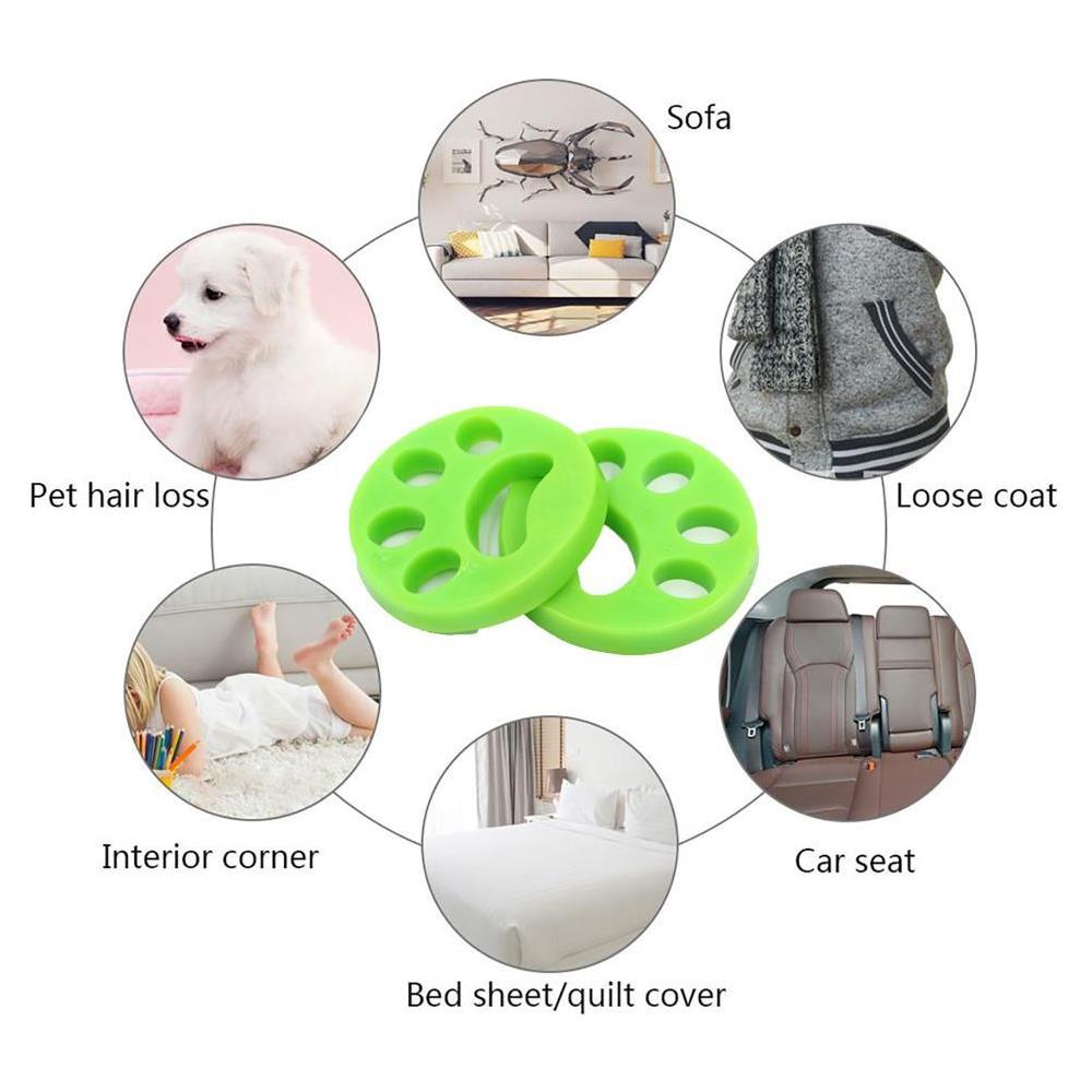 Struccapelli Per Vestiti - Rimuove I Peli Di Cane /gatto Confezione Da 2 Verde - Foto 1