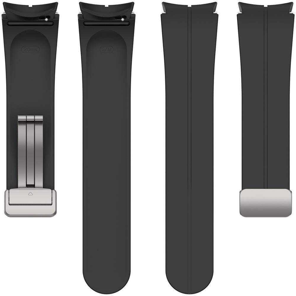 Cinturino In Silicone Con Fibbia Pieghevole Black S Samsung Galaxy Watch5 Pro - Foto 2