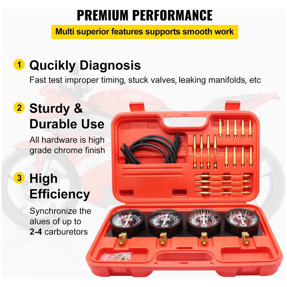 Kit Di Attrezzi Per La Sincronizzazione Dei Carboidrati, Con Tubo Di Gomma, 50 Cm - Foto 6