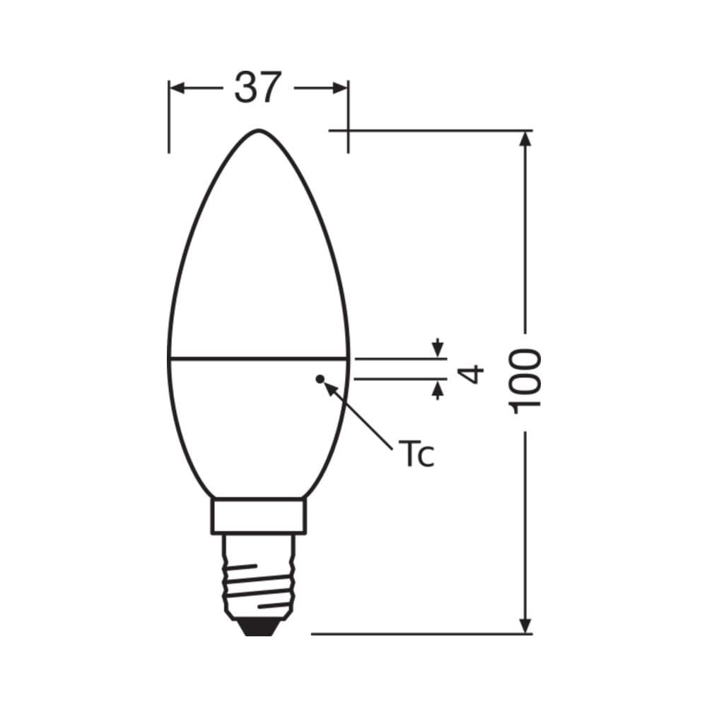 Bellalux B E14 Lampadina Led Opale 4.9w 470lm 2700k Ip20 200° [lv-4058075128248] - Foto 2
