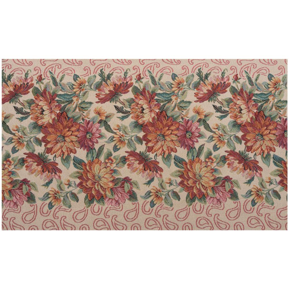 Tappeto Passatoia In Tessuto Jacquard Linea Emozioni Disegno Dalia Terra 57x600 Terra - Foto 1