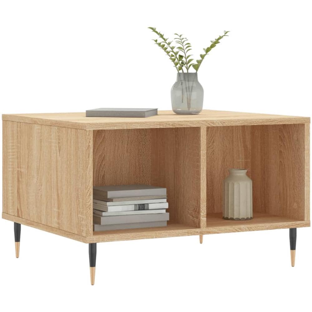 Tavolino Salotto Rovere Sonoma 60x50x36,5 Cm Legno Multistrato - Foto 3
