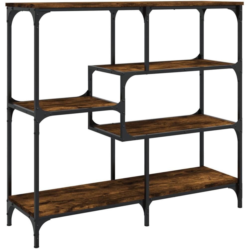 Tavolo Consolle Rovere Fumo 103x32x95 Cm Legno Multistrato - Foto 2