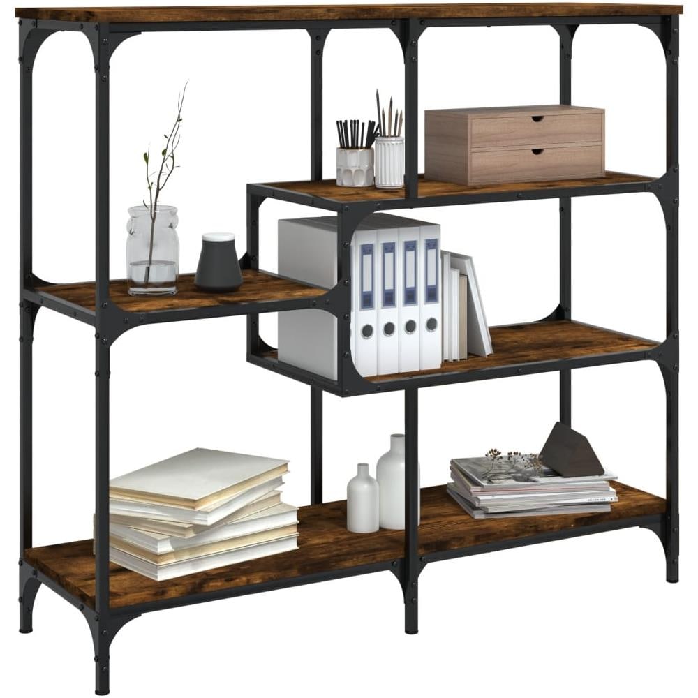 Tavolo Consolle Rovere Fumo 103x32x95 Cm Legno Multistrato - Foto 3