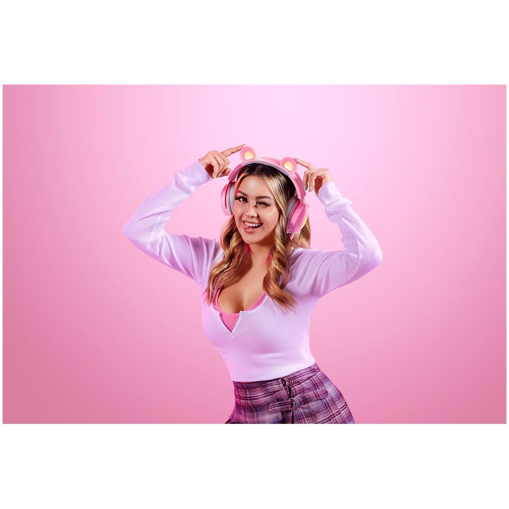 Kraken Kitty V2 Pro Auricolare Cablato A Padiglione Giocare USB tipo A Rosa - Foto 6