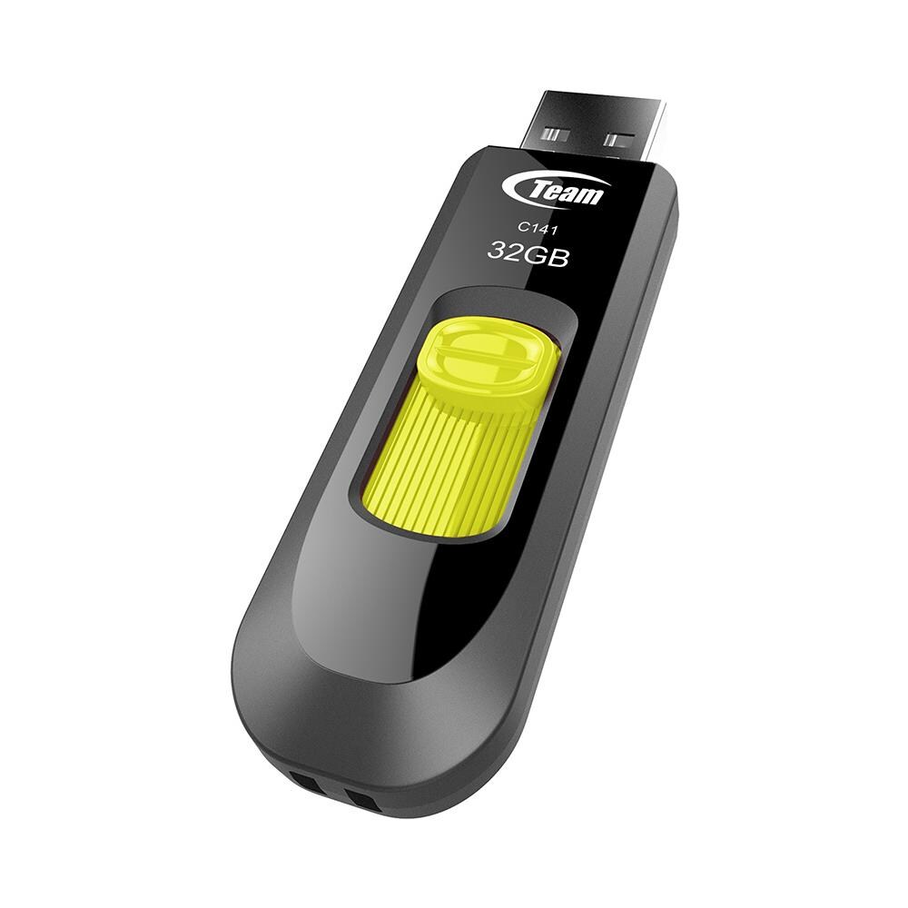 C141 Unità Flash USB da 32 GB USB 2.0 Tipo A Colore Nero / Giallo - Foto 2