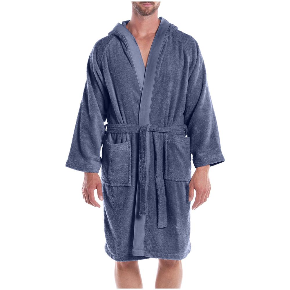 Accappatoio Con Cappuccio Spugnissima Soft In Cotone Colore Blu Misura Xl - Foto 1