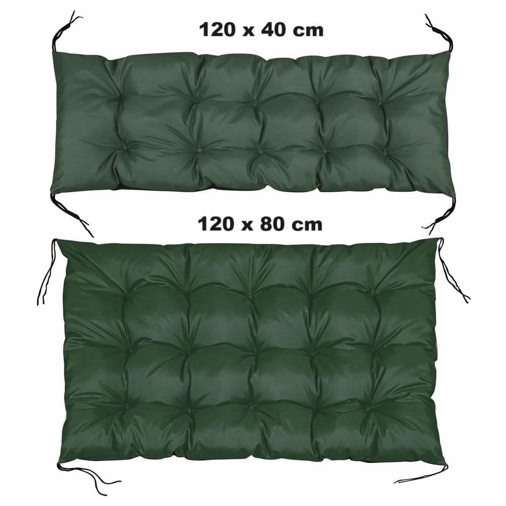 Set di cuscini da giardino impermeabili verdi 120x80 cm - Foto 5