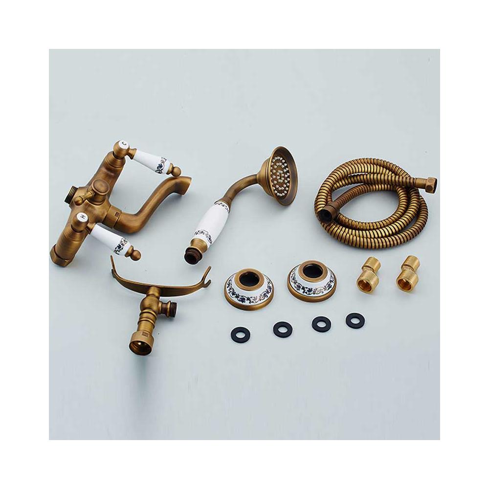 Set rubinetto per vasca e lavabo, Blackswan, tipo M40.3, modello bronzo antico, misura 20 cm - Foto 4