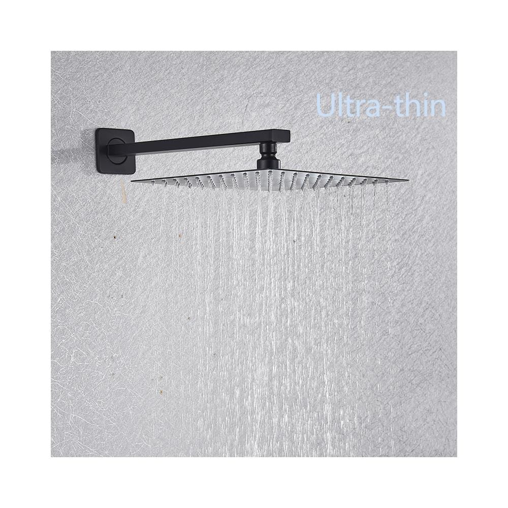 Set miscelatore doccia, Blackswan, tipo M73.21, modello nero opaco, dimensioni 20x20 cm - Foto 4