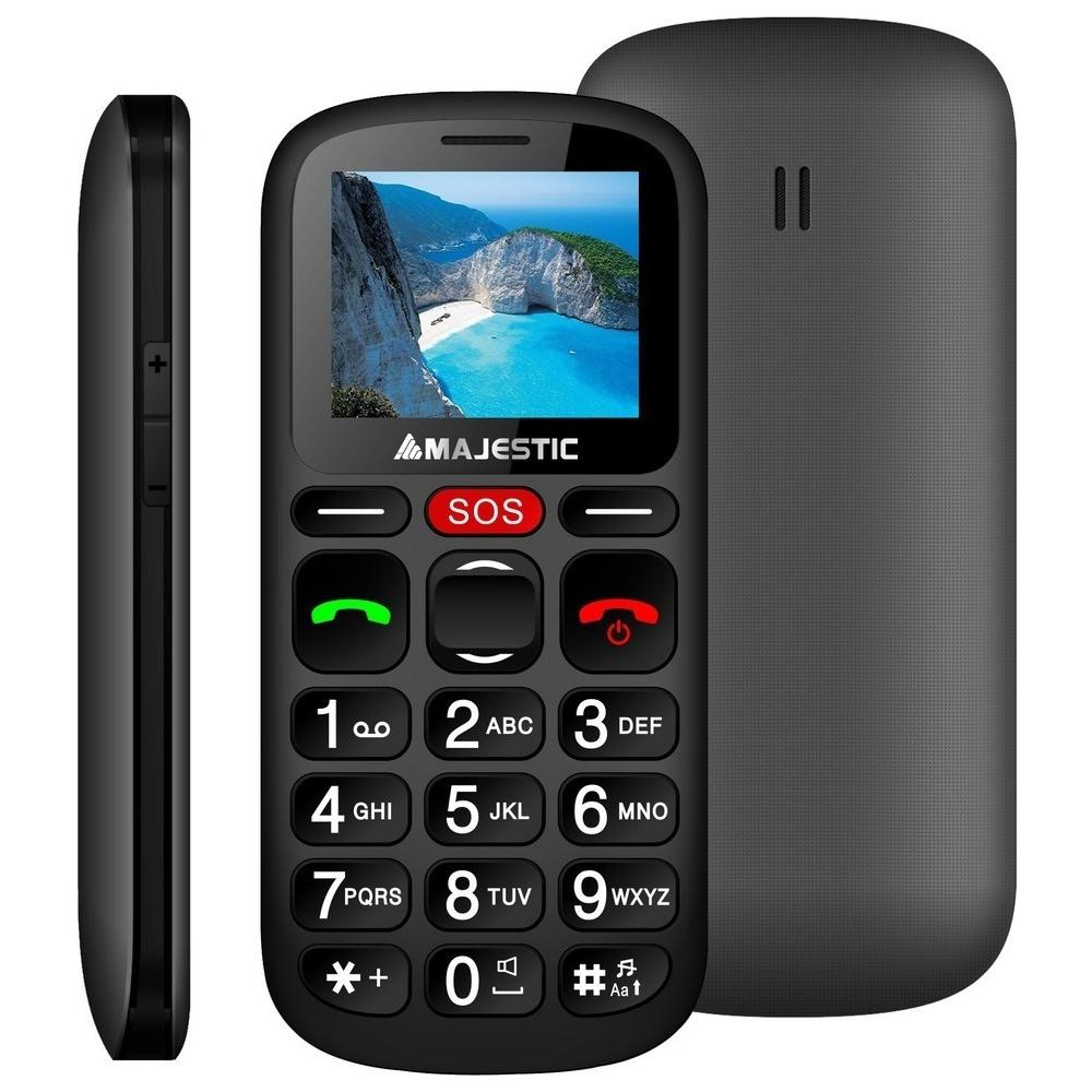 TLF-Sileno30R Nero Display 1.77'' +Slot MicroSD per Anziani con Tasti Grandi e Tasto Sos - Foto 1