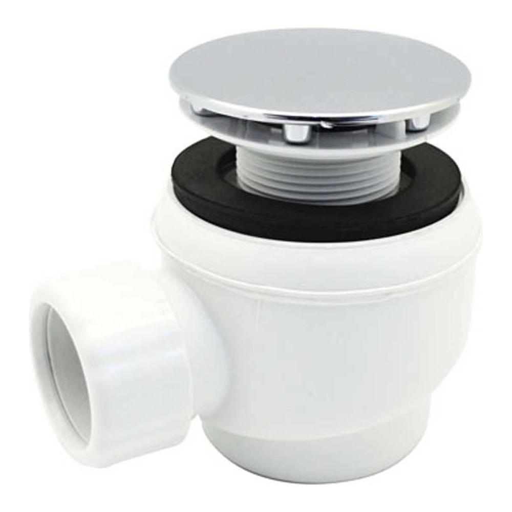PILETTA SIFOIDE DOCCIA ATTACCO UNIV. CROMO PIASTRA ABS D. 40 Diam. 60 foro pic. - Foto 1