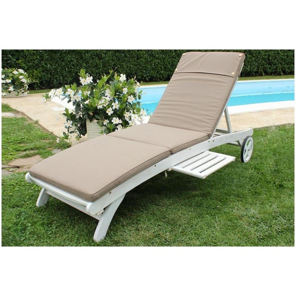 Cuscino Lettino Tortora Con Doppia Cucitura Per Esterno Idrorepellenti Resistente All’acqua - Foto 1