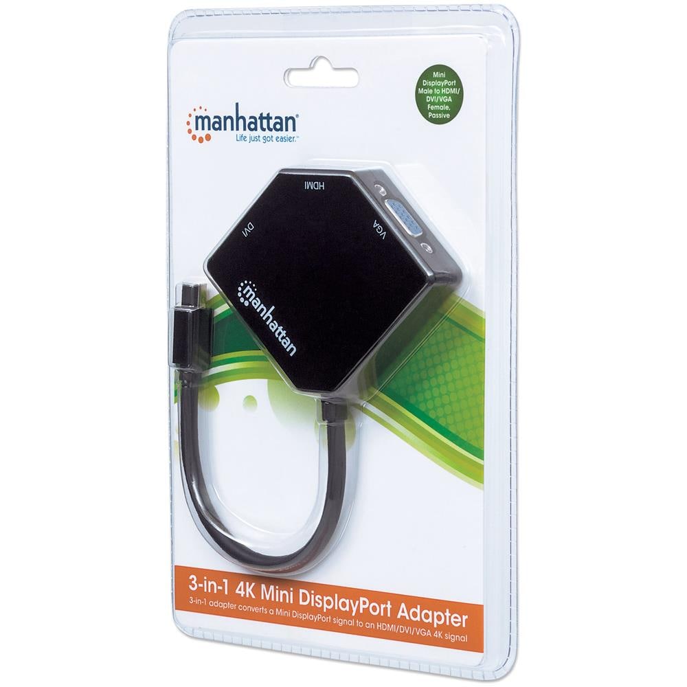 IADAP MDP-COMBO2 - Adattatore Mini DisplayPort 3-in-1 4K HDMI DVI VGA - Foto 2