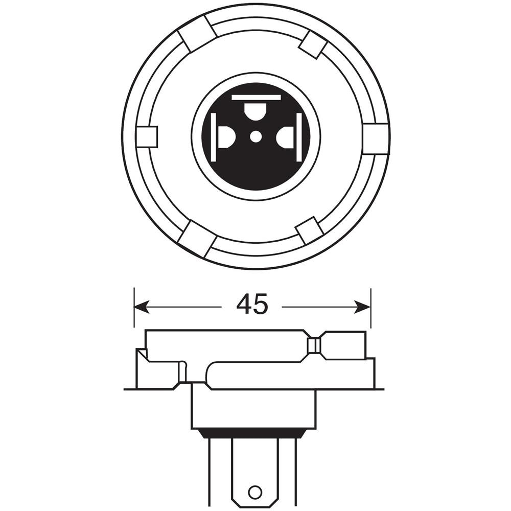 Lampa 12v Original Line - R2 - 45-40w - P45t - 1 Pz - Blister - Foto 3