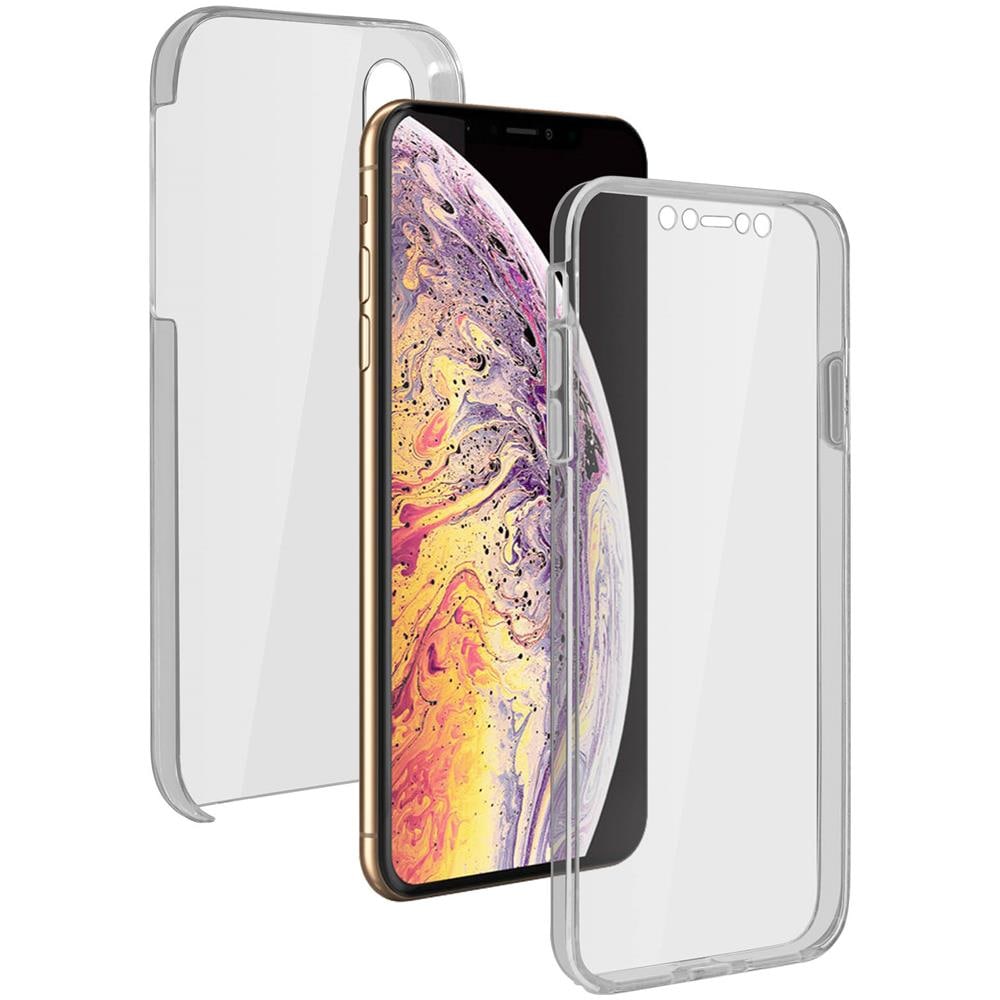 Cover Apple Iphone Xs Max Protezione 360° Silicone + Policarbonato Trasparente - Foto 1