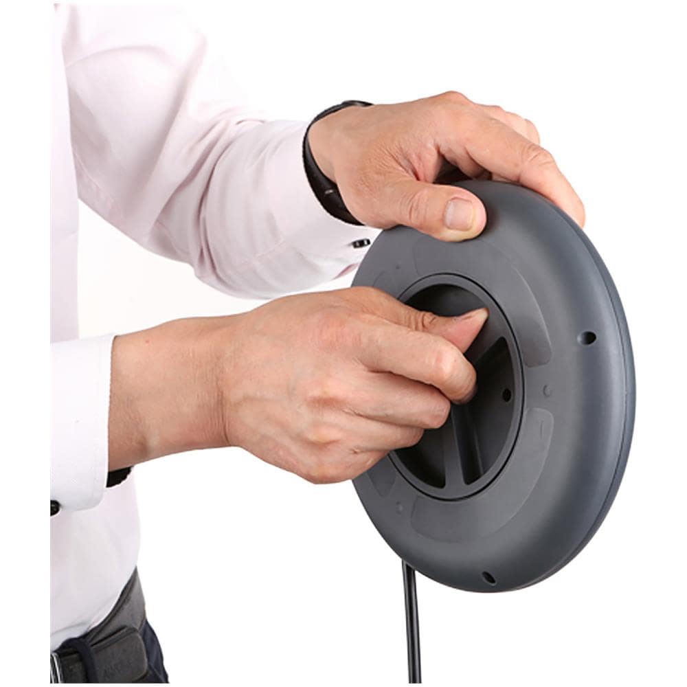 49024 Prolunga Con Avvolgicavo, 4 Prese Bivalenti 10/16a, Nero, 5 M - Foto 3