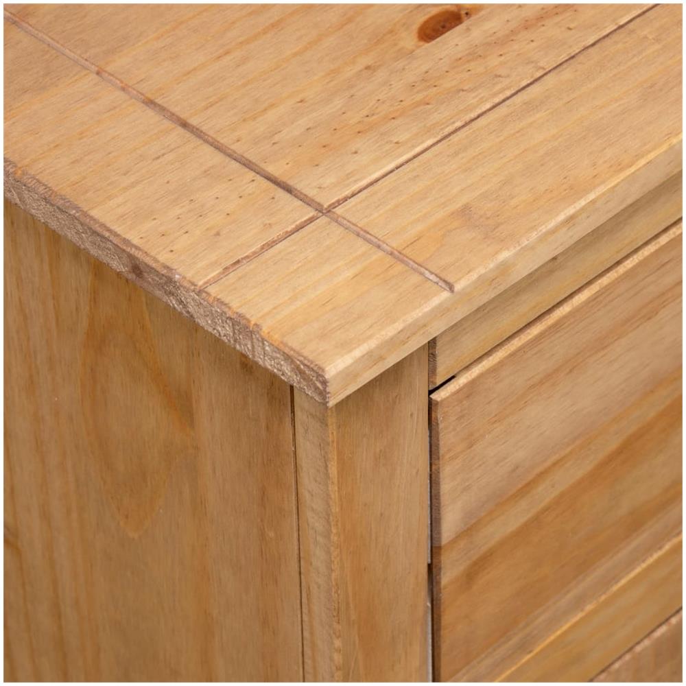 Credenza 93x40x80 cm in Legno Massello di Pino Panama Range - Foto 2
