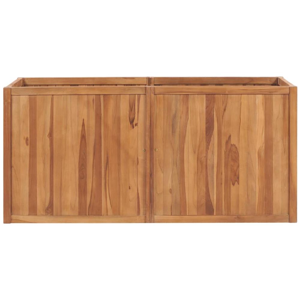 Letto Rialzato 150x50x70 Cm In Legno Massello Di Teak - Foto 2