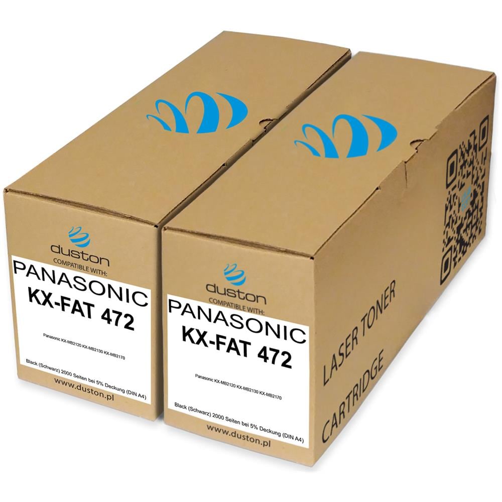 TONER COMPATIBILE - 2x Kxfat472, Kx-fat472 Negro Compatible Con Panasonic Kxmb2120 Kxmb2130 Kxmb2170 - Foto 1