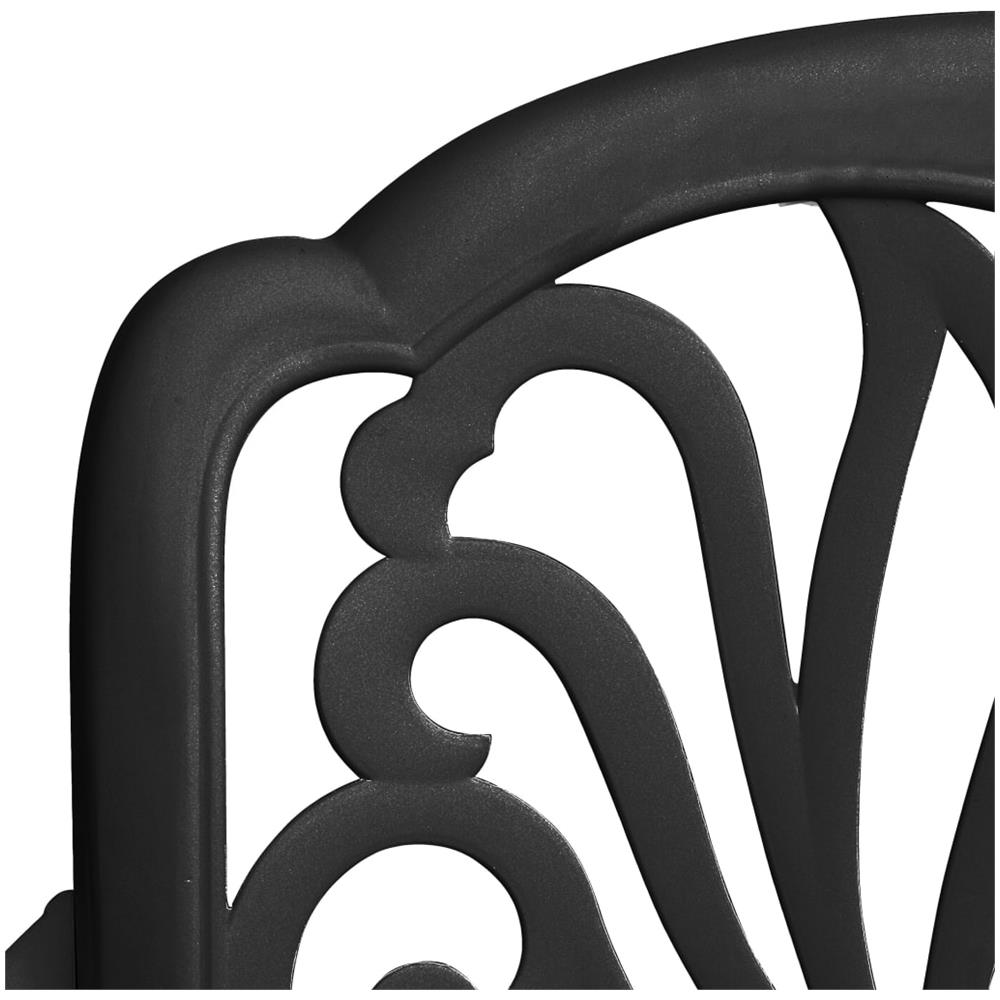 Set Da Bistrot 3 Pz In Alluminio Pressofuso Nero - Foto 8