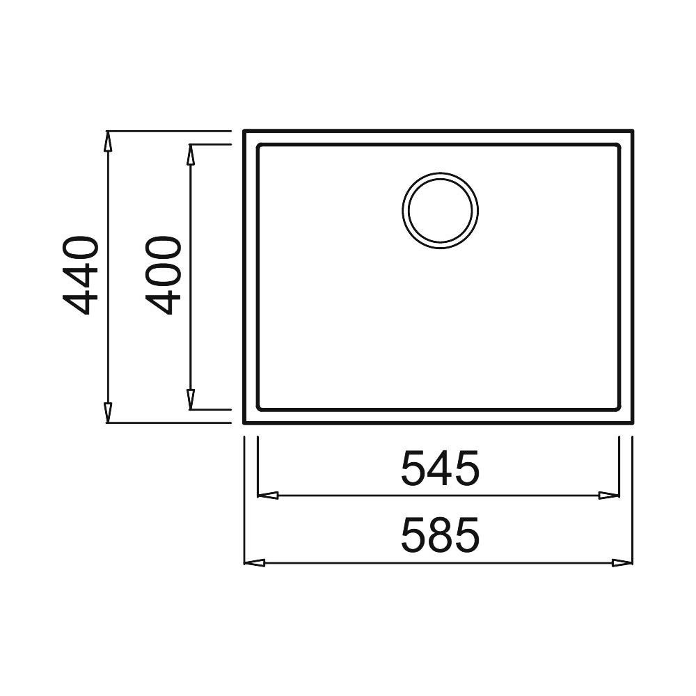 Lav. Quadra Met. 58x44 Allum. S / T - Foto 3