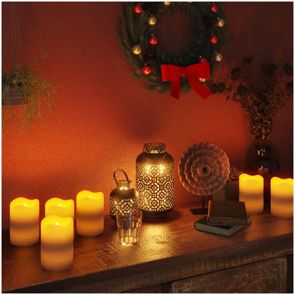 Candele Senza Fiamma a LED 24 pz Bianco Caldo con Telecomando - Foto 1