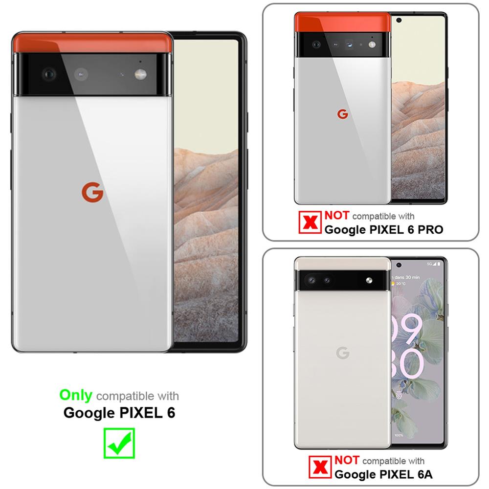 Custodia Compatibile Con Google Pixel 6 In Lilla Scuro Fiore - Coperchio Protettivo In Design Floreale Con Chiusura Magnetica, Funzione Stand E Slot Per Carte - Foto 2