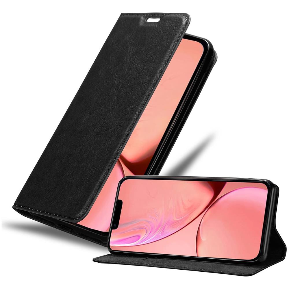Cadorabo Custodia Compatibile Con Apple Iphone 13 In Nero Di Notte - Coperchio Protettiva Con Chiusura Magnetica, Funzione Stand E Tasca Per Le Carte - Foto 1