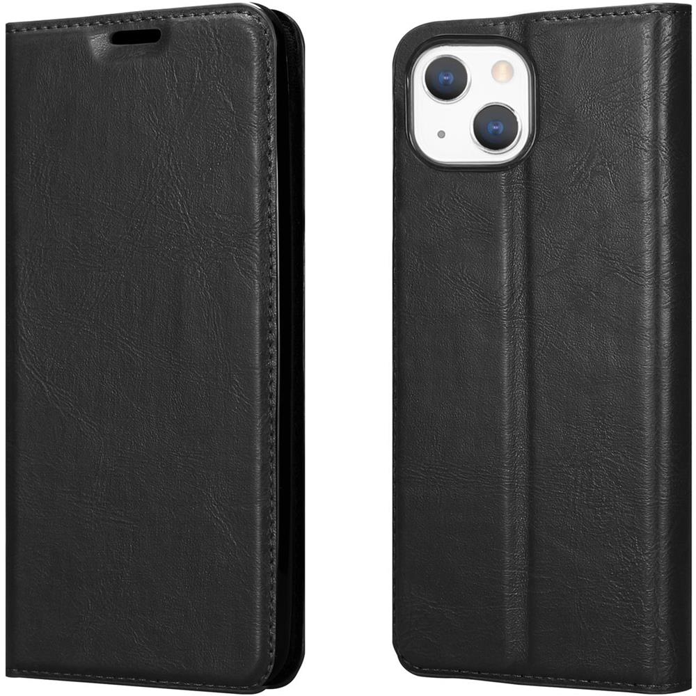 Cadorabo Custodia Compatibile Con Apple Iphone 13 In Nero Di Notte - Coperchio Protettiva Con Chiusura Magnetica, Funzione Stand E Tasca Per Le Carte - Foto 8